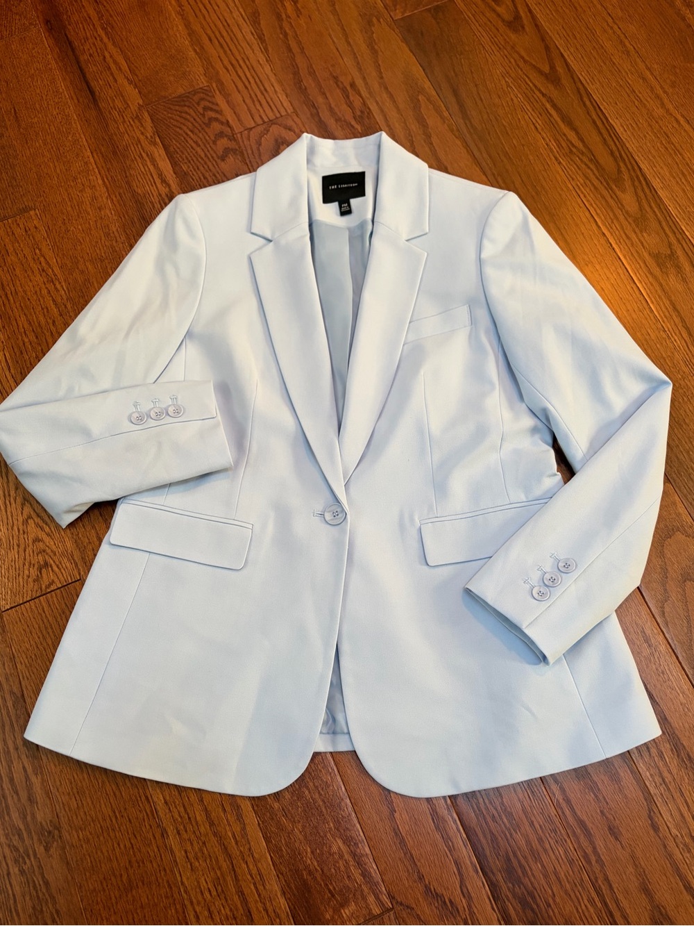 The Limited Light Blue Single-Button Blazer - Size PM